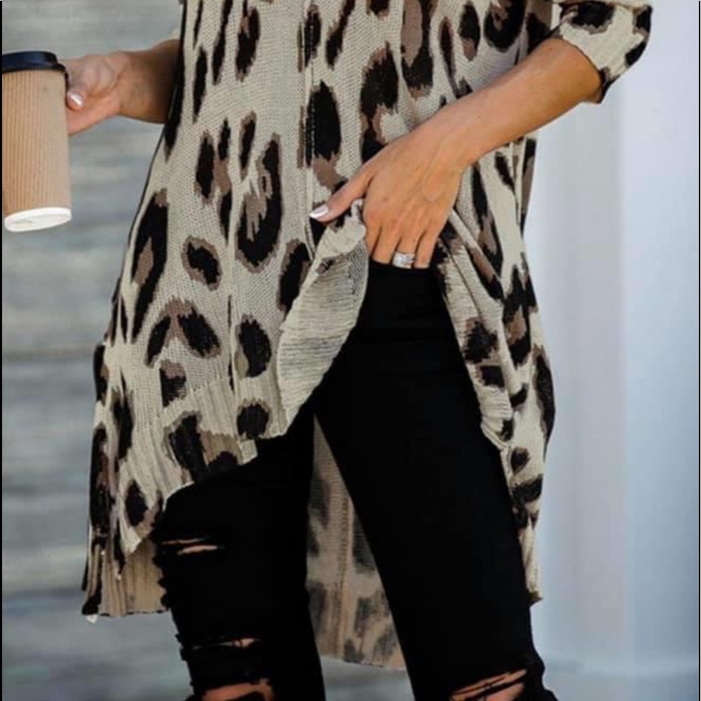 NEW•Creme De La Creme Call Me When The Coffee Is Ready Flowy Sweater•1X - Picture 4 of 13